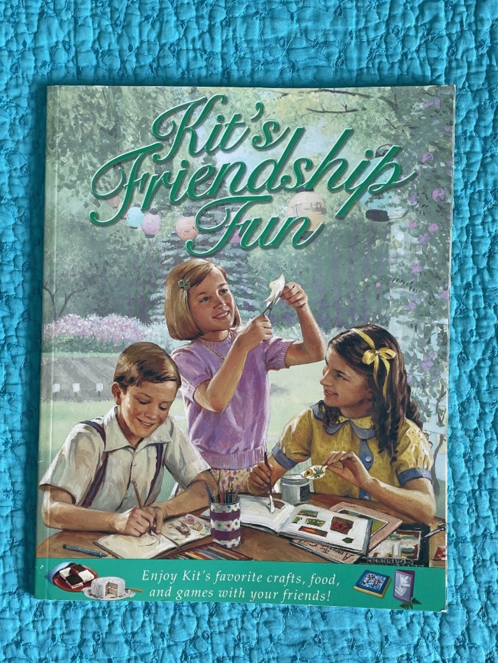 American Girl Kit's Friendship Fun Activity Book Crafts Food Game